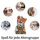 3 Kätzchen - Einzigartiges Holzpuzzle für Katzenliebhaber